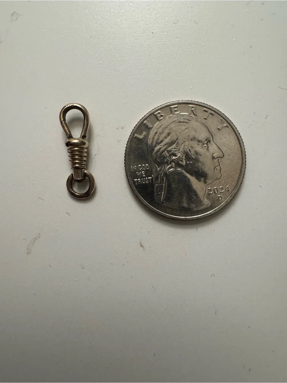 Gold Small Dog Clip Clasp Charm Holder